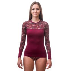Sensor Merino Impress Lilla/feather dámské funkční tričko