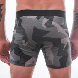 Sensor Merino Impress Pánské Trenky Černá/camo