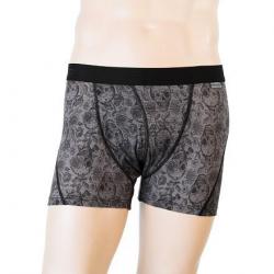 Sensor Merino Impress Pánské Trenky Černá/skulls POUZE M (VÝPRODEJ)