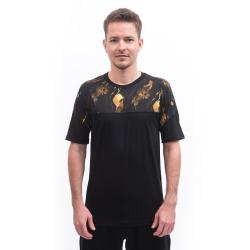 SENSOR Merino Impress pánské triko kr.rukáv černá/cosmos