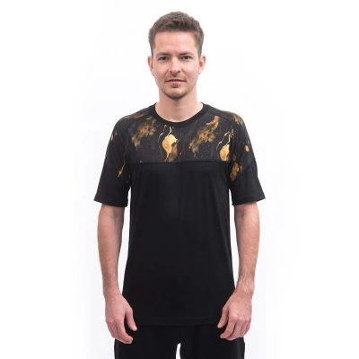 SENSOR Merino Impress pánské triko kr.rukáv černá/cosmos