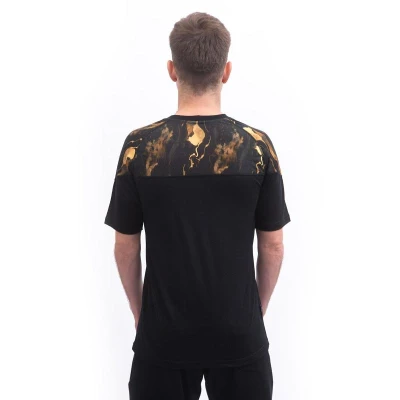 SENSOR Merino Impress pánské triko kr.rukáv černá/cosmos