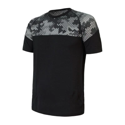 Sensor Merino Impress Černá/honeycomb pánské funkční tričko Sensor Merino Impress Černá/honeycomb pánské funkční tričko