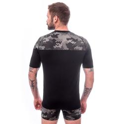 Sensor Merino Impress Černá/honeycomb pánské funkční tričko