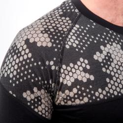Sensor Merino Impress Černá/honeycomb pánské funkční tričko