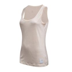 SENSOR Merino Lite dámské triko bez rukávu Mottled Beige