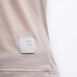 SENSOR Merino Lite dámské triko bez rukávu Mottled Beige