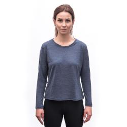 SENSOR Merino Lite dámské triko dl.rukáv Mottled Blue