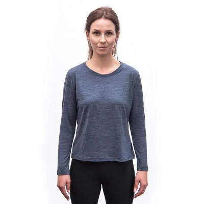 SENSOR Merino Lite dámské triko dl.rukáv Mottled Blue