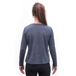 SENSOR Merino Lite dámské triko dl.rukáv Mottled Blue