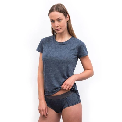 SENSOR Merino Lite dámské triko kr.rukáv Mottled Blue