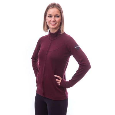 Sensor Merino Upper Port Red dámská mikina