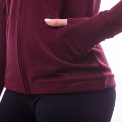 Sensor Merino Upper Port Red dámská mikina