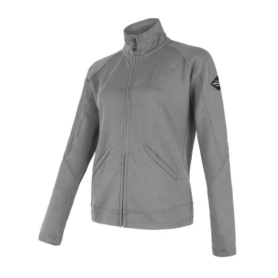 Sensor Merino Upper Celozip Šedá dámská mikina