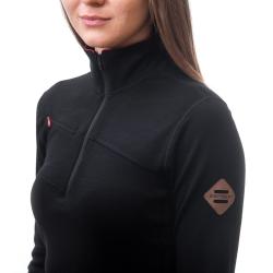 Sensor Merino Upper Černá dámská mikina