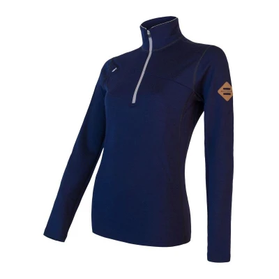 SENSOR Merino Upper dámská mikina deep blue SENSOR Merino Upper dámská mikina deep blue