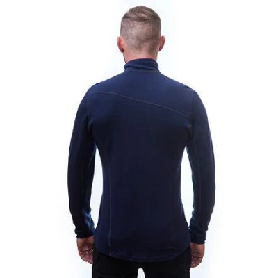 Sensor Merino Upper Deep Blue pánská mikina POUZE L (VÝPRODEJ)