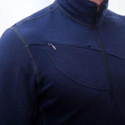 Sensor Merino Upper Deep Blue pánská mikina POUZE L (VÝPRODEJ)