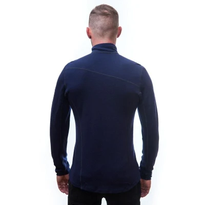 Sensor Merino Upper Deep Blue pánská mikina POUZE L (VÝPRODEJ)