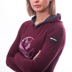 SENSOR Merino Upper Fox dámská mikina Port Red