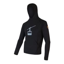 Sensor Merino Upper Gondola Černá pánská mikina