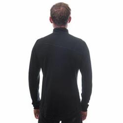 Sensor Merino Upper Krátký Zip černá mikina POUZE XXL (VÝPRODEJ)
