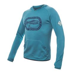 SENSOR Merino Upper Outdoors pánska mikina klokanka Mint Blue
