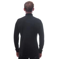 Sensor Merino Upper Krátký Zip černá mikina
