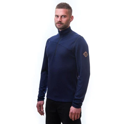 Sensor Merino Upper Deep Blue pánská mikina