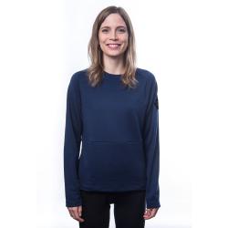 SENSOR Merino Upper Traveller dámská mikina Deep Blue