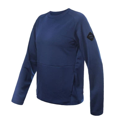 SENSOR Merino Upper Traveller dámská mikina Deep Blue SENSOR Merino Upper Traveller dámská mikina Deep Blue