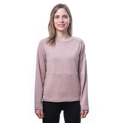 SENSOR Merino Upper Traveller dámská mikina Dusty Pink