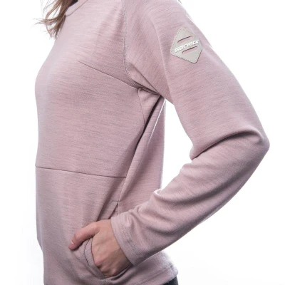 SENSOR Merino Upper Traveller dámská mikina Dusty Pink