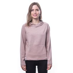 SENSOR Merino Upper Traveller dámská mikina s kapucí Dusty Pink