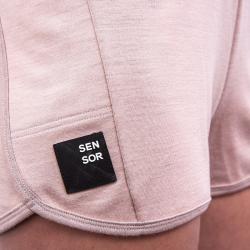 SENSOR Merino Upper Traveller dámske šortky Dusty Pink