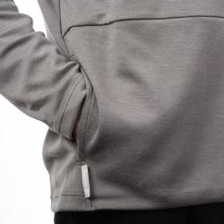 SENSOR Merino Upper Traveller pánská mikina šedá s kapucí
