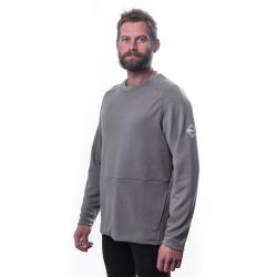 SENSOR Merino Upper Traveller pánská šedá mikina