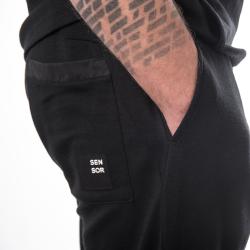 SENSOR Merino Upper Traveller pánské černé kalhoty