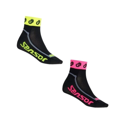 SENSOR 2-pack Race Lite Small Hands ponožky Reflex Žlutá-růžová SENSOR 2-pack Race Lite Small Hands ponožky Reflex Žlutá-růžová
