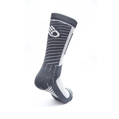 SENSOR Pro Merino Crew ponožky Čierna/sivá
