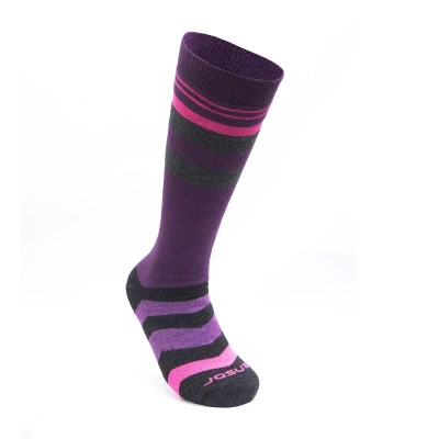 SENSOR Slope Merino ponožky Černá/růžová/fialová