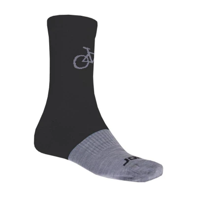 Sensor Tour Merino Čierna/sivá unisex ponožky