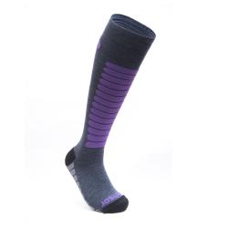 Sensor Ponožky Zero Merino Šedá/fialová
