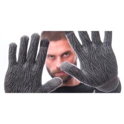 SENSOR Merino rukavice šedé