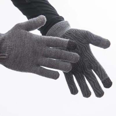SENSOR Merino rukavice sivé