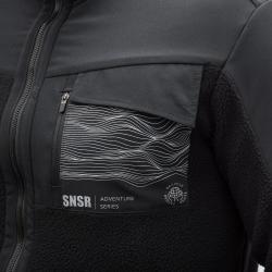 SENSOR Teddy unisex černá fleece bunda Fleece