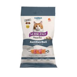 Serrano Snack Cat AntiHairball Salmon Tuna 50 g