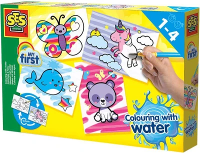 SES Creative Baby Moje první malování štětcem a vodou Fantastická zvířata SES Creative Baby Moje první malování štětcem a vodou Fantastická zvířata