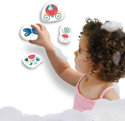 SES Creative Baby vodolepky pěnové pohádkové postavy set 14ks v krabici