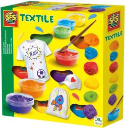 SES Creative Barvy na textil 6ks kreativní set v krabici